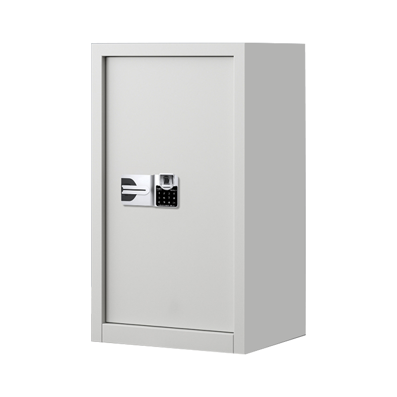 DXBG指纹电子保密柜钢制密码文件柜档案柜矮柜保密资料柜办公柜 单门白色国保指纹
