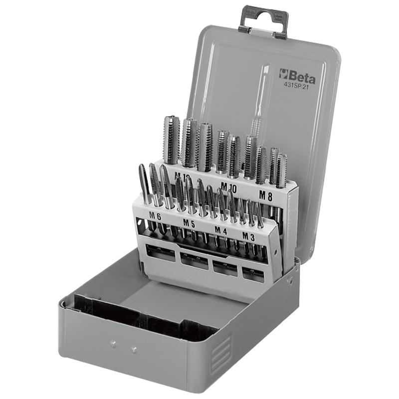 百塔 431/SP21 公制高速钢粗牙丝锥组套