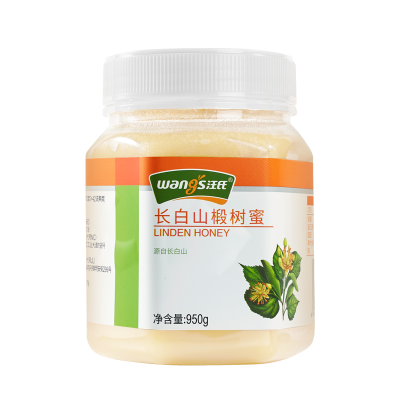 汪氏蜂蜜椴树蜜 东北长白山雪蜜 农家自产白蜜 950g