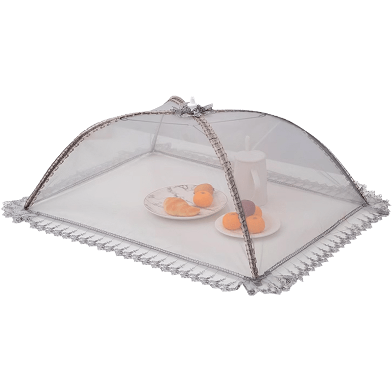 时光旧巷菜罩家用可折叠好看的四季高颜值饭桌盖菜罩子