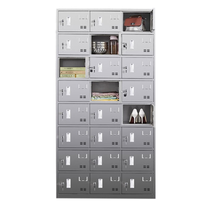 汉诺鑫威不锈钢员工储物柜文件柜存放柜子更衣柜存包柜二十四更衣柜