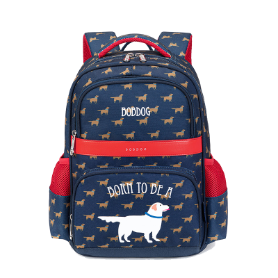 巴布豆儿童书包男女小学生一到六年级减负护脊卡通印花书包