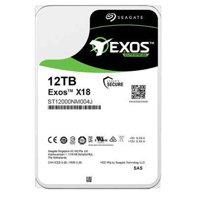 希捷(Seagate)12TB 3.5英寸 SAS接口 256MB 7200RPM 企业级硬盘 服务器硬盘 希捷银河Exos X18系列 ST12000NM004J