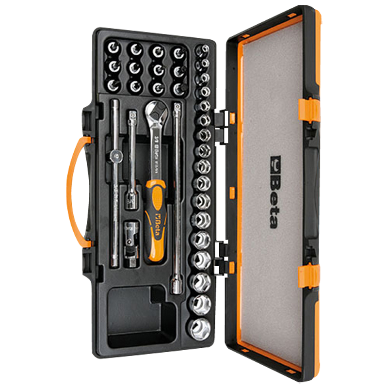 百塔(Beta) 910A/C29 3/8"驱动六角/十二角套筒及配件组套