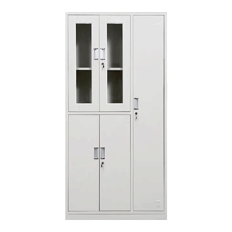 阿拉贡收纳柜财务档案柜资料柜加厚文件柜办公室带锁铁皮柜五门更衣柜