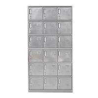 DXBG不锈钢员工储物柜文件柜存放柜子更衣柜存包柜十八更衣柜