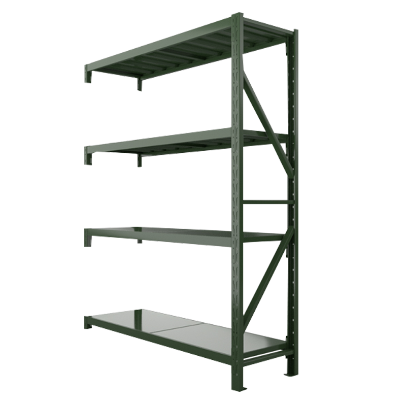 汉诺鑫威消防铁锹镐农具摆放架安保装备器材存放架绿色盾牌货架1.5米货架中型-副架