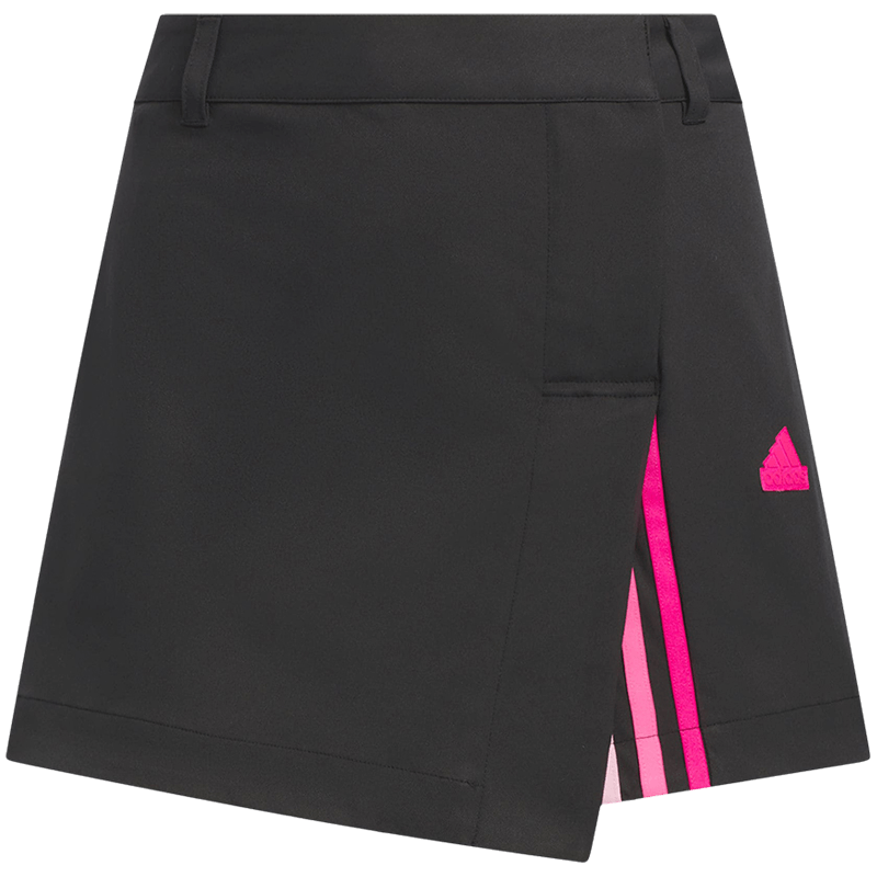 adidas阿迪达斯女夏日风裙裤腰身可调节拆卸束带三条纹半裙JJ1118