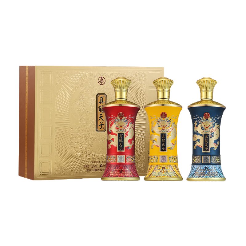 真龙天子至尊龙邮(蟠龙套组)纪念酒750ml*18瓶52度浓香型白酒高端 收藏