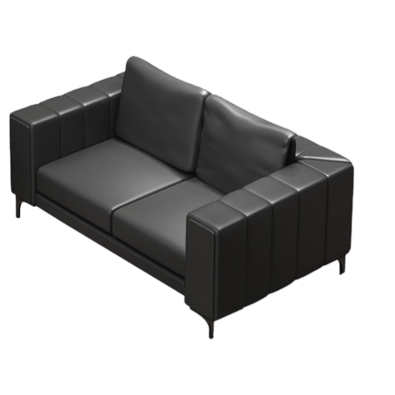 木上简MSJ-80262办公沙发简约商务会客区接待室办公沙发西皮双人位