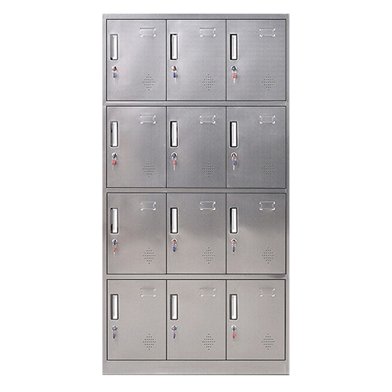 全鼎高不锈钢员工储物柜文件柜存放柜子更衣柜存包柜十二更衣柜