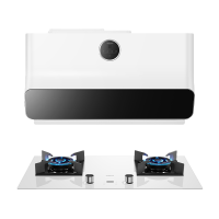 老板(ROBAM)烟灶套餐 23m³油烟机灶具套装 白色超薄近吸 烟灶套装 烟机灶具22A3S+37B8XW白(天然气)