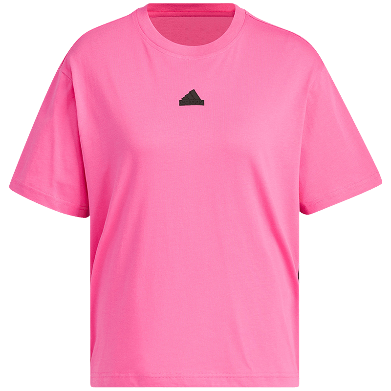 adidas阿迪达斯宽松舞蹈T恤女款2024秋下摆可调节拉绳短袖JJ1094