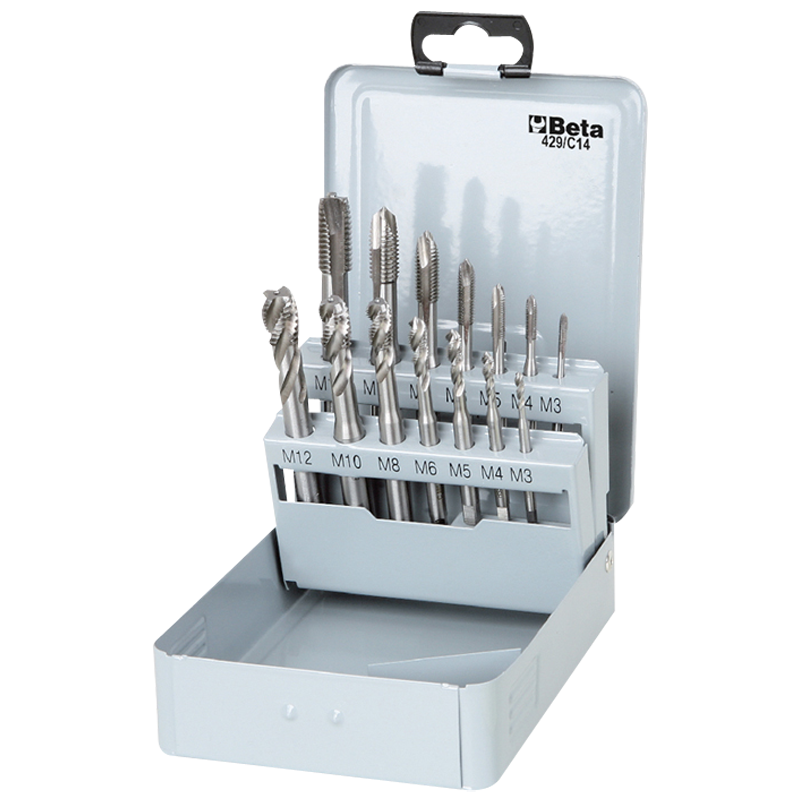 百塔 429/C14 14件装,429FP和429FC型丝锥组套