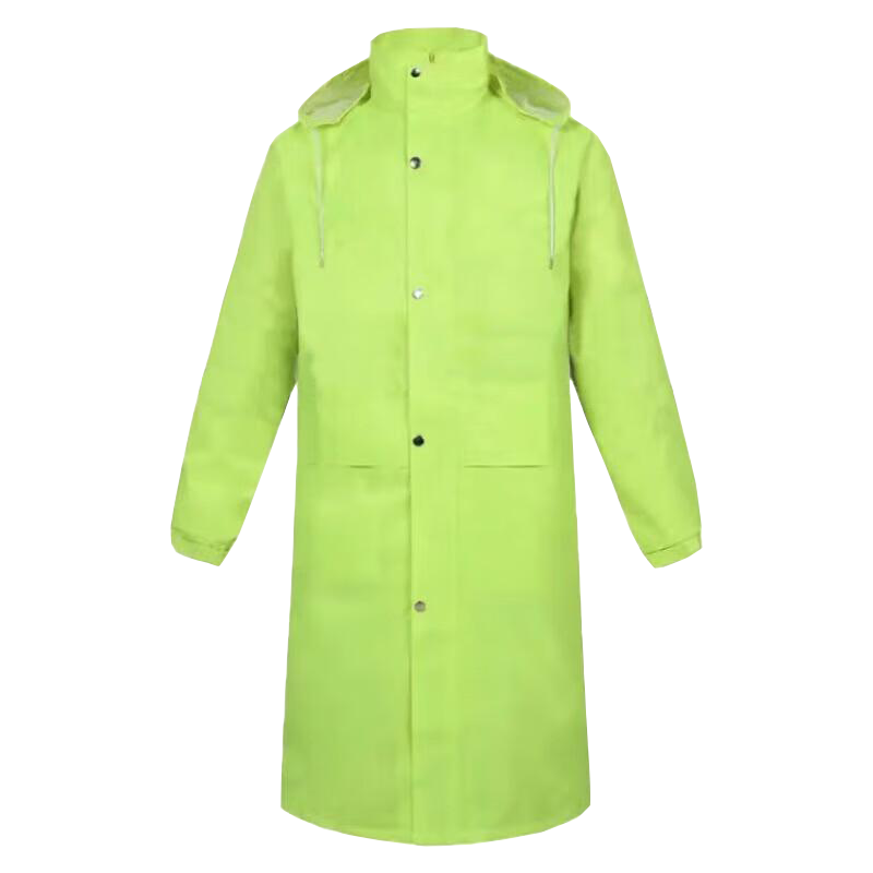 晴芳格 QFG-8 均码 连体式 雨衣 (计价单位:件) 荧光绿色 外层拒水 内层隔水 舒适清爽