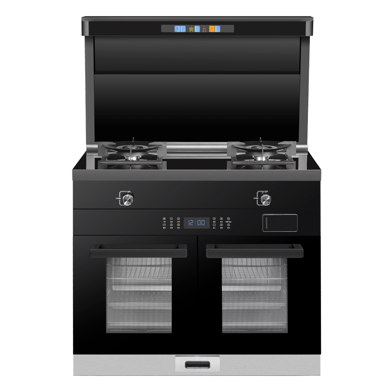 [变频25档]大吸力 欢呼好太太集成灶蒸烤一体灶下排式油烟机燃气灶烤箱 大容量 [左烤右蒸款]805#BE液化气上门安装