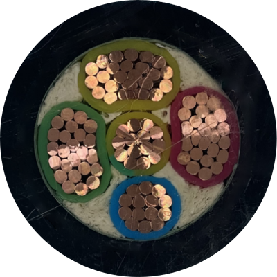 秦源牌WDZN-YJY-0.6/1KV-3*95+2*50mm²铜芯低烟无卤阻燃耐火电力电缆 元/米 定制商品 联系客服