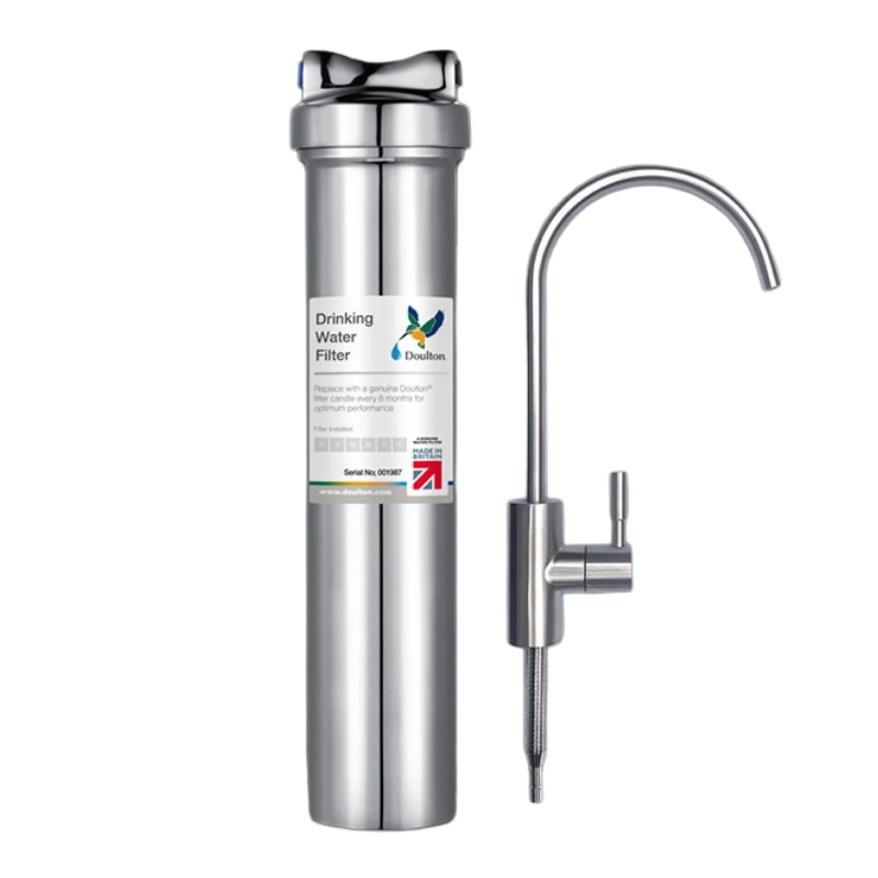 道尔顿(Doulton)家用净水器直饮厨房过滤器 大流量厨下净水机矽藻陶瓷可清洗DIS不用电无废水