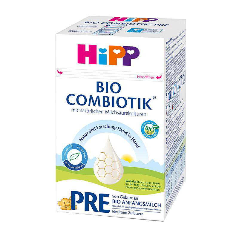 [新效期2026年3月后]原装进口德国喜宝Hipp有机益生菌婴幼儿奶粉婴儿奶粉pre段600g(0-6个月)