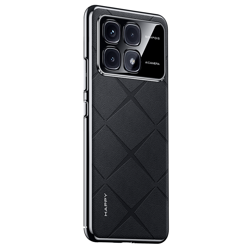 可波 红米K70至尊版手机壳素皮手机壳防摔保护套 红米K70至尊版奢华商务镜头全包磨砂手机外壳