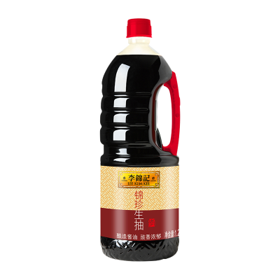 李锦记锦珍生抽1.28L/瓶生抽零添加防腐黄豆酿造剂凉拌炒菜蘸点酱油