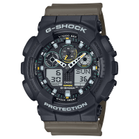 CASIO官方旗舰店卡西欧手表男款G-SHOCK正品限量户外休闲潮流大表盘运动防水电子石英日韩男表GA-100TU