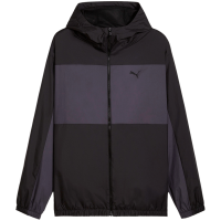 Puma彪马男运动服2024秋新款休闲宽松连帽跑步外套夹克684107-01