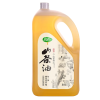 润心原香小榨有机油茶籽油低温压榨一级食用油5L