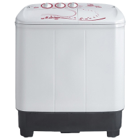 美的(Midea) 8公斤KG双桶双缸半自动波轮洗衣机 大容量洗脱分离印花门家用租房强劲动力原厂品质MP80-DS805
