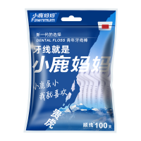 小鹿妈妈FAWNMUM经典高顺滑高拉力贵虎牙线棒6袋600支