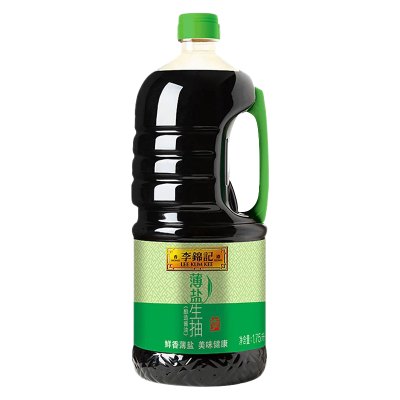 李锦记薄盐生抽1.75L*2瓶酿造酱油炒菜凉拌大桶装