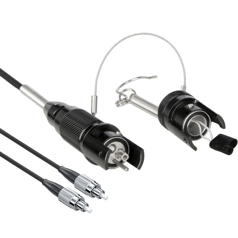 博扬 单模2芯室外TPU光缆转接线 车壁式航空接头母转LC头 防水金属航空头-LC 3米BY-2S-YLC3M