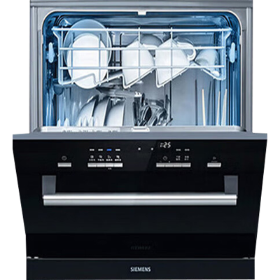 西门子(SIEMENS)欧洲原装进口10套嵌入式家用洗碗机高温除菌消毒360°全方位喷淋双重烘干SC454B01AC