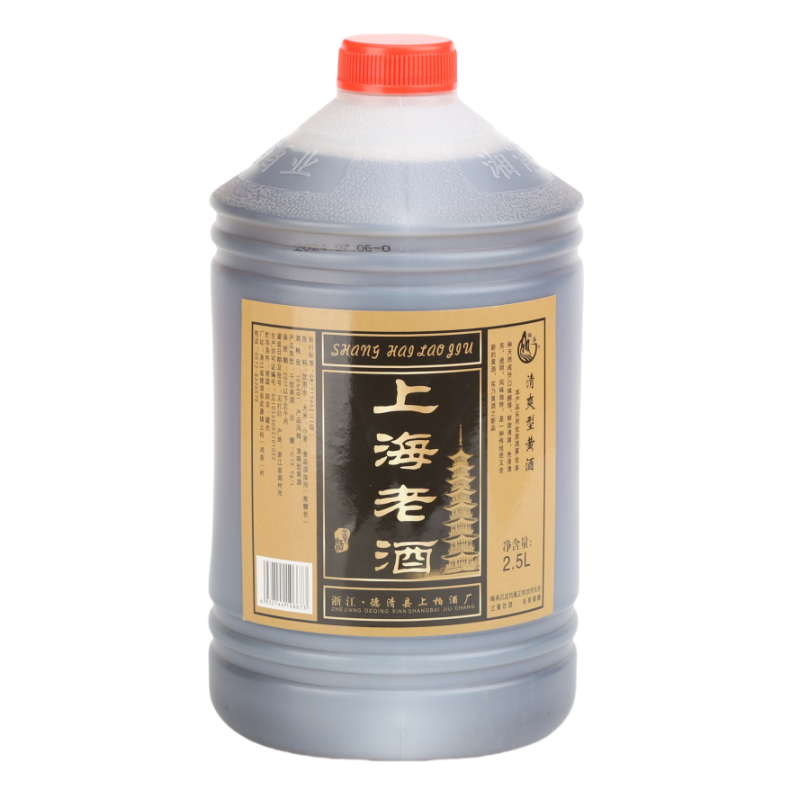 湘溪上海老酒干型清爽黄酒2.5L/桶