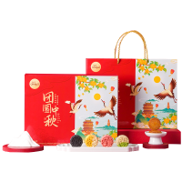 [12饼12味]刻凡团圆中秋礼袋款480g送手提袋中秋月饼礼盒多口味糕点团购送礼送人