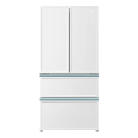 海尔白巧461L法式多门零嵌入式电冰箱干湿分储黑金净化家用风冷无霜超薄白色BCD-461WGHFD45W9U1