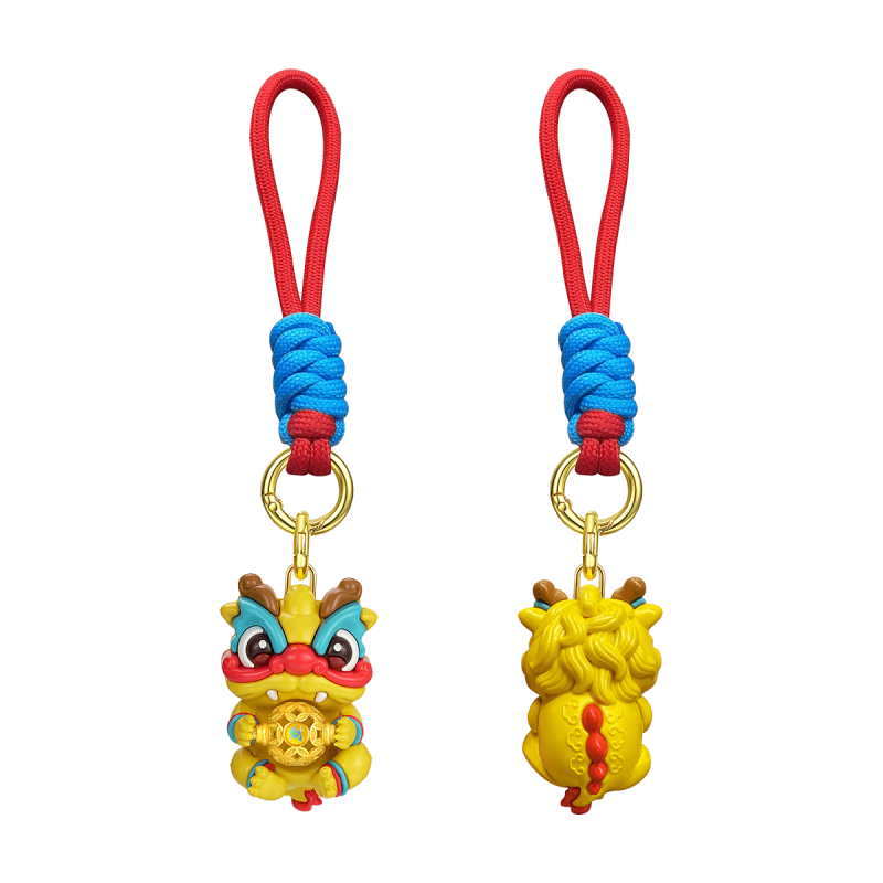 梦金园赚赚龙黄金转运珠足金钥匙扣把玩挂件送新年礼物配证书礼盒