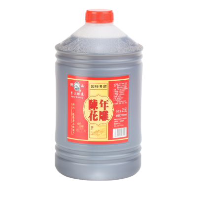 径山手工酿造陈年花雕干型清爽型国标黄酒2.5L/桶