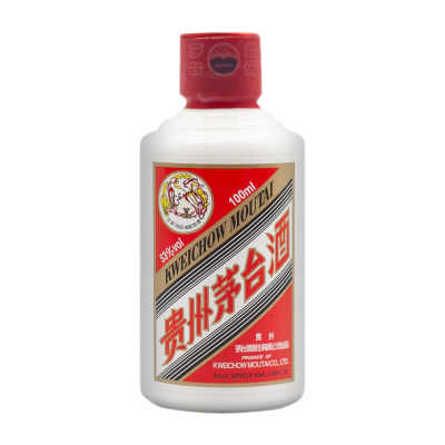 贵州茅台 小可爱飞天53度100ML单瓶 高度酱香型白酒