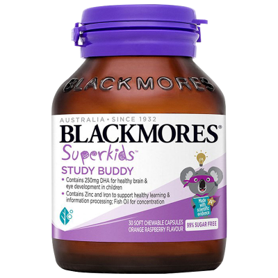 保税发-Blackmores澳佳宝儿童DHA+锌30粒/瓶 膳食营养补充剂 原装进口