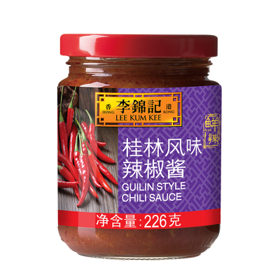 李锦记 LEEKUMKEE桂林风味辣椒酱226g 选用广西名椒 拌饭拌面火锅烧烤辣酱 226g