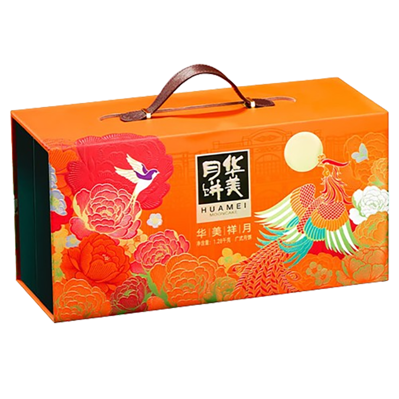 华美月饼礼盒祥月月饼礼盒蛋黄莲蓉月饼1280g
