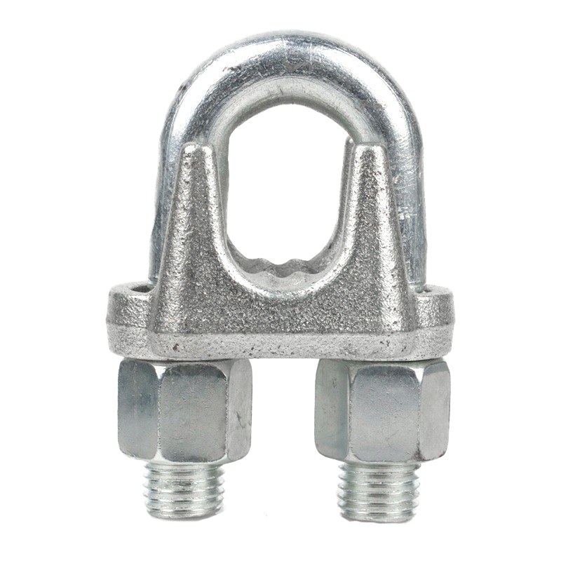 利时 镀锌钢丝绳夹头猫爪卡头国标U型固定锁扣(10个装)