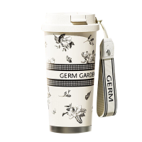 GERM栀子花保温杯316不锈钢500ML咖啡杯GE-23AW-B70