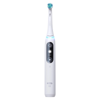 欧乐B(Oral-B)成人云感刷微震科技充电式 软毛声波磁波电动牙刷 实用情侣礼物 iO7大理石白