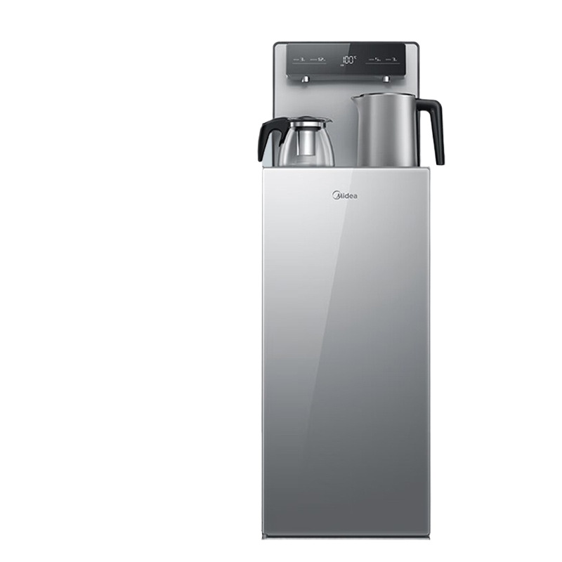 美的(Midea)茶吧机立式家用饮水机 办公多功能下置式桶装水茶水机 YR1906S-X温热款