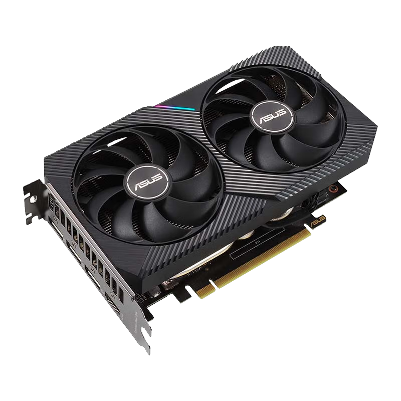 华硕(ASUS)DUAL-RTX3050-O6G 台式机电竞游戏专业独立显卡 DUAL-RTX3050-O6G全新正品台式电脑游戏显卡