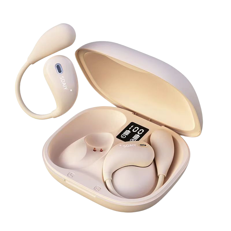 索爱(soaiy) GK12蓝牙耳机无线运动听歌耳环挂耳开放式不入耳气骨传导2024新款