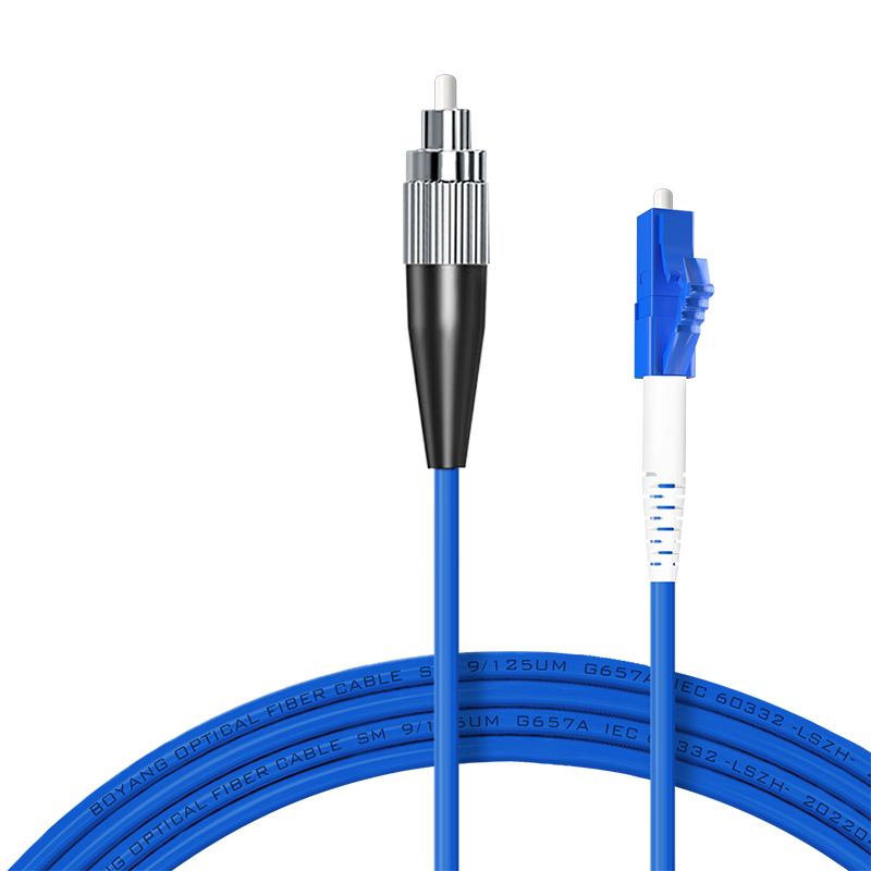 博扬 BY-K30351S 电信级铠装光纤跳线fc-lc 30米 单模单芯 抗拉压防鼠咬低烟无卤环保网线光纤线