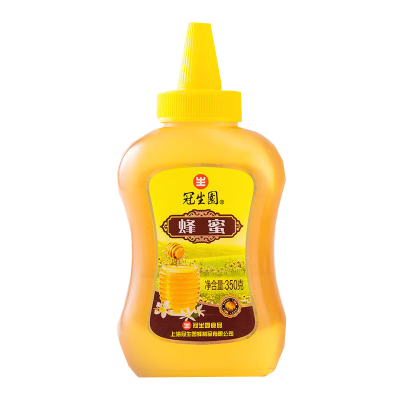 冠生园蜂蜜早餐牛奶代餐伴侣百花蜜350g/瓶尖嘴易挤压装苏宁宜品推荐
